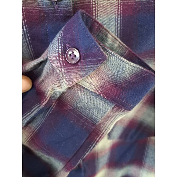 Garnet Hill Womens Plaid Button-Down Shirt Dress Size 4 Organic Pima Cotton - Picture 5 of 10